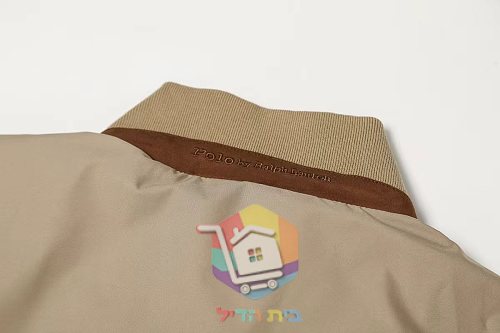 ז'קט Polo Ralph Lauren עם צווארון עומד, שחור, חאקי 4