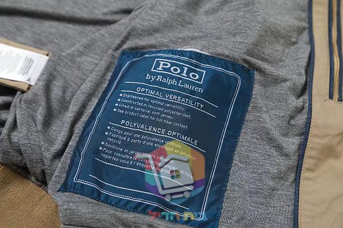 ז'קט Polo Ralph Lauren עם צווארון עומד, שחור, חאקי 6