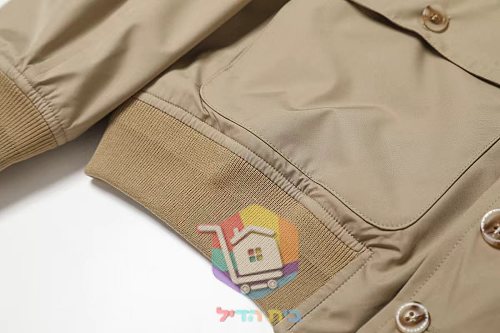 ז'קט Polo Ralph Lauren עם צווארון עומד, שחור, חאקי 13