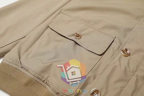 ז'קט Polo Ralph Lauren עם צווארון עומד, שחור, חאקי 15