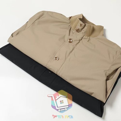 ז'קט Polo Ralph Lauren עם צווארון עומד, שחור, חאקי 24