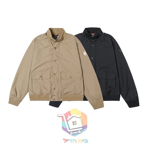 ז'קט Polo Ralph Lauren עם צווארון עומד, שחור, חאקי 30