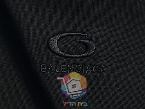 קפוצ'ון Balenciaga עם הדפס כתמי צבע, שמנת, שחור 5