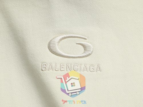 קפוצ'ון Balenciaga עם הדפס כתמי צבע, שמנת, שחור 18