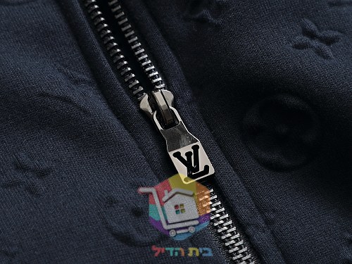 ז'קט רוכסן Louis Vuitton עם דוגמת לוגו מוטבעת, שלושה גוונים 16