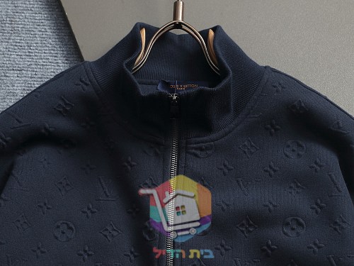 ז'קט רוכסן Louis Vuitton עם דוגמת לוגו מוטבעת, שלושה גוונים 24