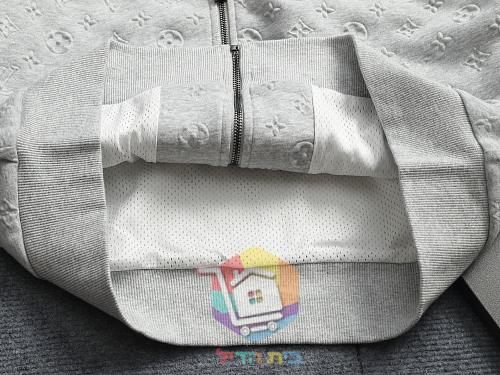 ז'קט רוכסן Louis Vuitton עם דוגמת לוגו מוטבעת, שלושה גוונים 31