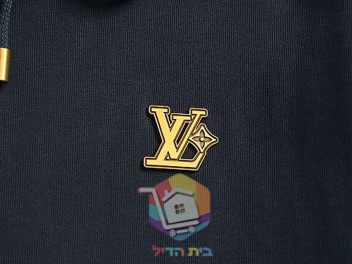 קפוצ'ון רוכסן Louis Vuitton, אפור, כחול כהה 7