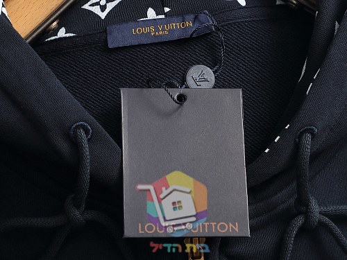קפוצ'ון רוכסן Louis Vuitton, אפור, כחול כהה 11