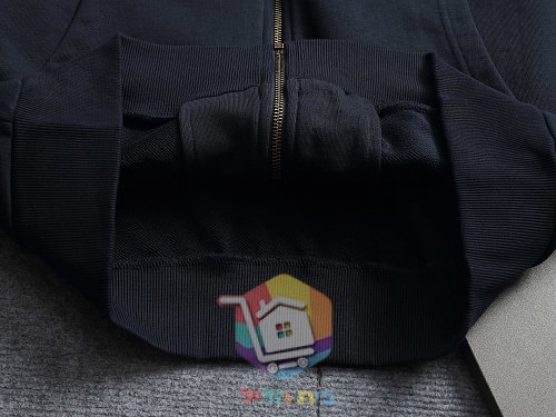 קפוצ'ון רוכסן Louis Vuitton, אפור, כחול כהה 12