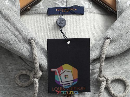 קפוצ'ון רוכסן Louis Vuitton, אפור, כחול כהה 20