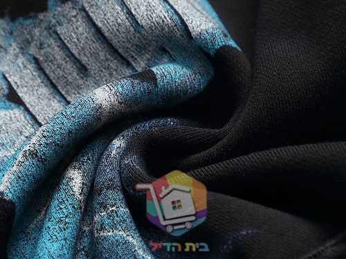 קפוצ'ון Balenciaga עם הדפס לוגו בברקים, לבן, שחור 2