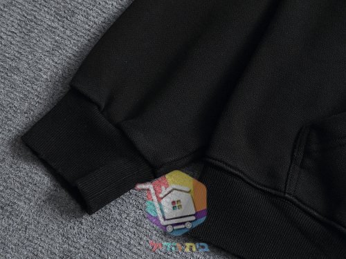 קפוצ'ון Balenciaga עם הדפס לוגו בברקים, לבן, שחור 5