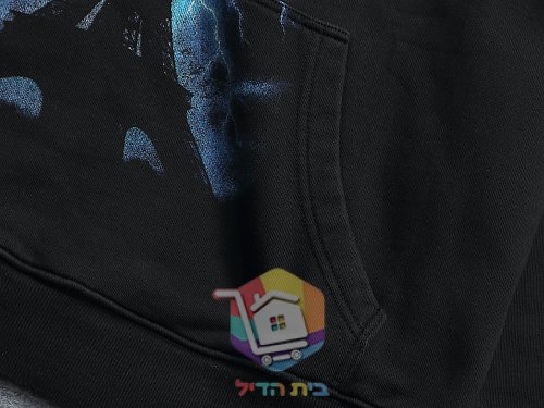 קפוצ'ון Balenciaga עם הדפס לוגו בברקים, לבן, שחור 6