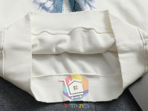 קפוצ'ון Balenciaga עם הדפס לוגו בברקים, לבן, שחור 17