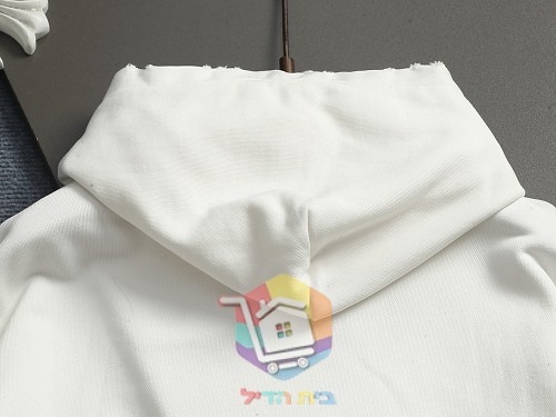 קפוצ'ון Balenciaga עם הדפס לוגו בברקים, לבן, שחור 23