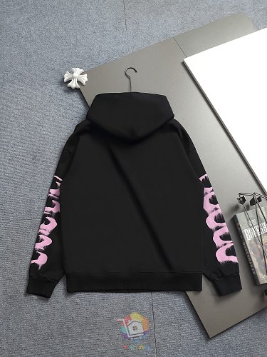 קפוצ'ון Balenciaga עם הדפס לוגו בסגנון מכחול, לבן או שחור, תמונה 2