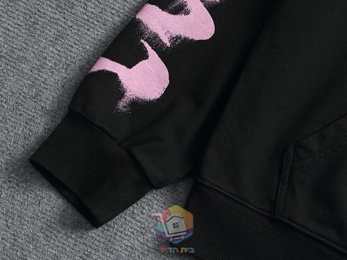 קפוצ'ון Balenciaga עם הדפס לוגו בסגנון מכחול, לבן או שחור, תמונה 10
