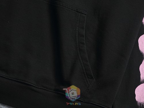 קפוצ'ון Balenciaga עם הדפס לוגו בסגנון מכחול, לבן או שחור, תמונה 11