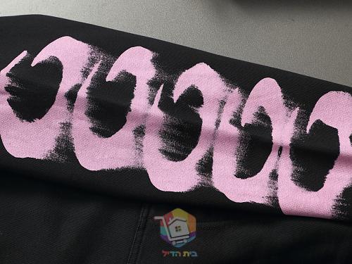 קפוצ'ון Balenciaga עם הדפס לוגו בסגנון מכחול, לבן או שחור, תמונה 13