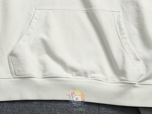 קפוצ'ון Balenciaga עם הדפס לוגו בסגנון מכחול, לבן או שחור, תמונה 23