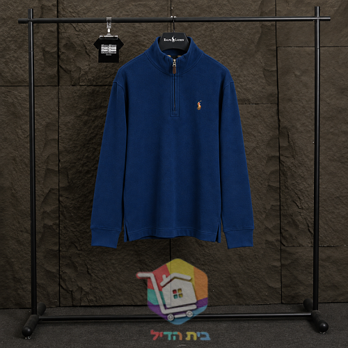 סוודר Polo Ralph Lauren Estate-Rib עם רוכסן קצר, שמונה גוונים 69