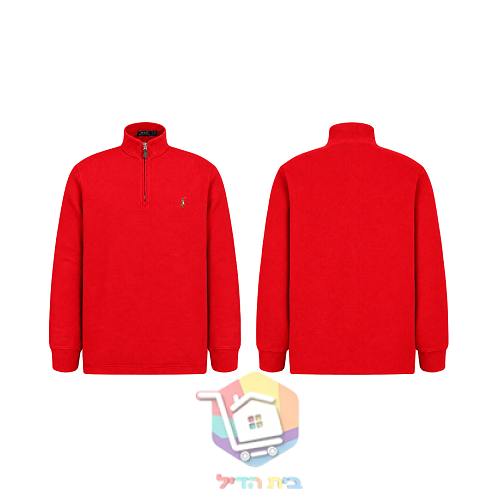 סוודר Polo Ralph Lauren Estate-Rib עם רוכסן קצר, שמונה גוונים 92