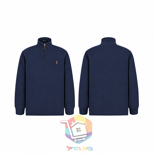 סוודר Polo Ralph Lauren Estate-Rib עם רוכסן קצר, שמונה גוונים 96
