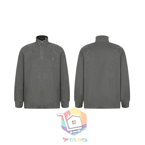 סוודר Polo Ralph Lauren Estate-Rib עם רוכסן קצר, שמונה גוונים 97