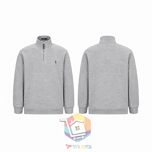 סוודר Polo Ralph Lauren Estate-Rib עם רוכסן קצר, שמונה גוונים 98