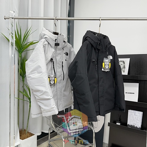 מעיל פוך The North Face Summit Series Himalayan, אפור בהיר, שחור 2