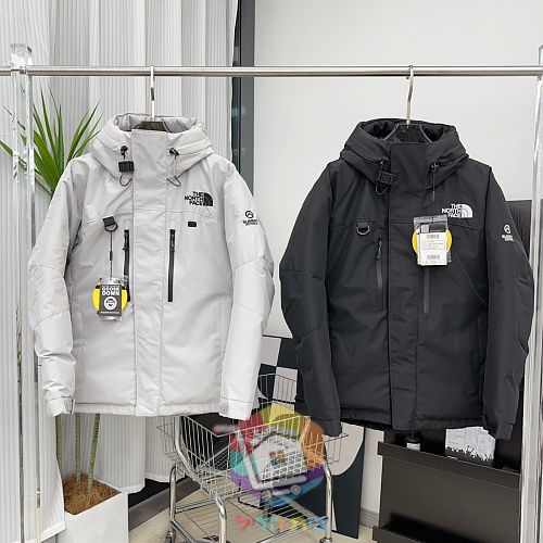 מעיל פוך The North Face Summit Series Himalayan, אפור בהיר, שחור 3