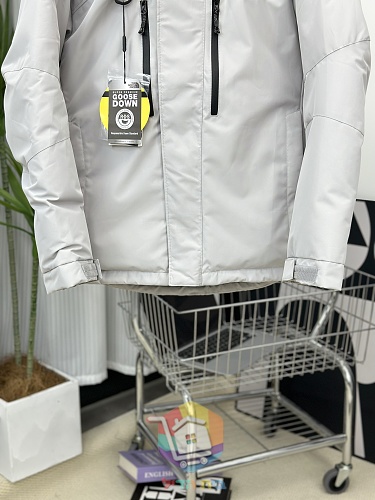 מעיל פוך The North Face Summit Series Himalayan, אפור בהיר, שחור 4