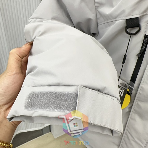 מעיל פוך The North Face Summit Series Himalayan, אפור בהיר, שחור 14