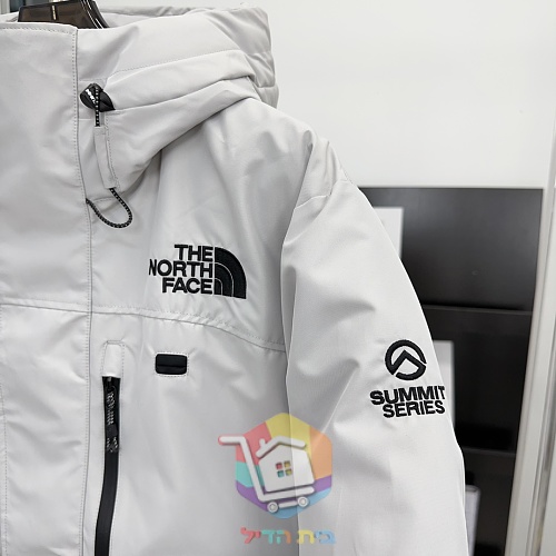 מעיל פוך The North Face Summit Series Himalayan, אפור בהיר, שחור 15