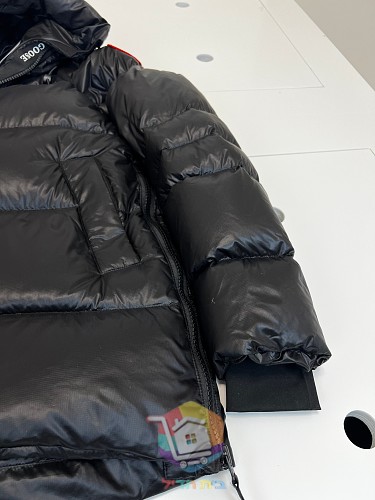 מעיל פוך Canada Goose Crofton Puffer, כסף, שחור 4