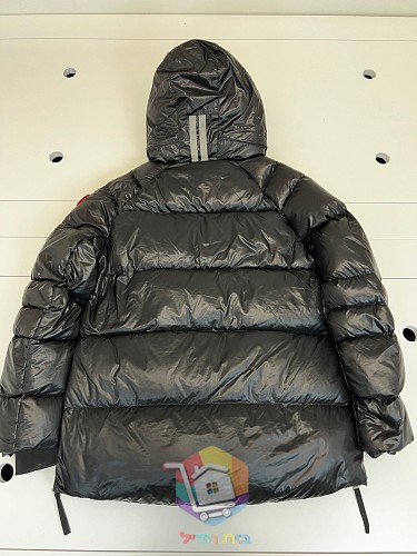 מעיל פוך Canada Goose Crofton Puffer, כסף, שחור 7