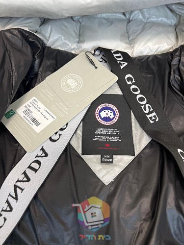 מעיל פוך Canada Goose Crofton Puffer, כסף, שחור 9