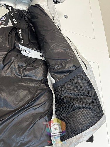 מעיל פוך Canada Goose Crofton Puffer, כסף, שחור 11