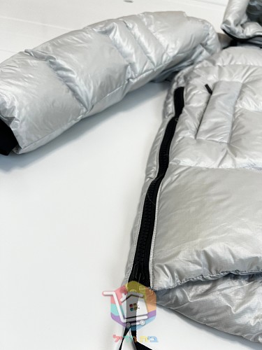 מעיל פוך Canada Goose Crofton Puffer, כסף, שחור 13