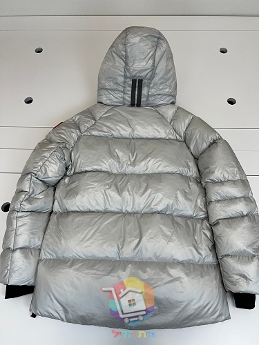 מעיל פוך Canada Goose Crofton Puffer, כסף, שחור 15