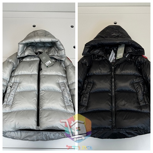 מעיל פוך Canada Goose Crofton Puffer, כסף, שחור 17