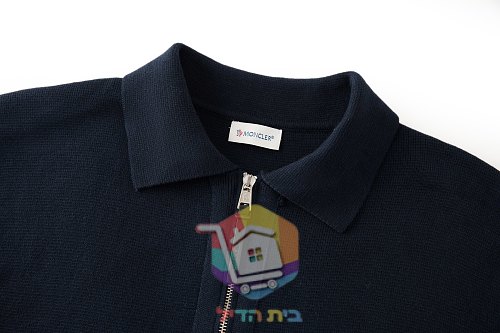 קרדיגן סריג Moncler עם רוכסן וצווארון פולו, שלושה גוונים 25
