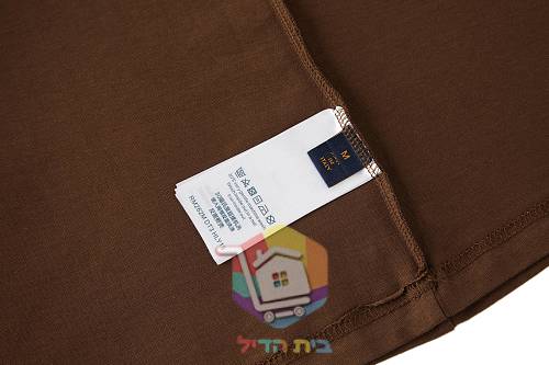חולצת טי Louis Vuitton עם חתימה תפורה, חום 1
