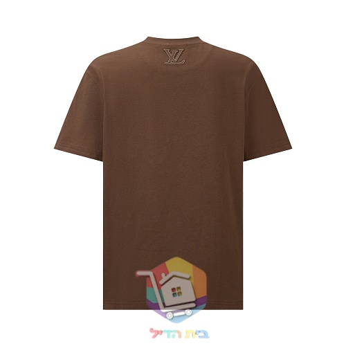 חולצת טי Louis Vuitton עם חתימה תפורה, חום 8