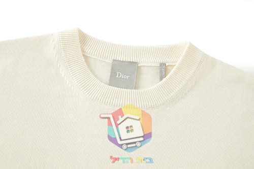 סוודר Dior Clover, שמנת, שחור 14