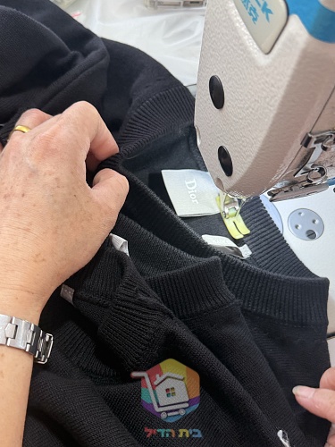 סוודר Dior Clover, שמנת, שחור 20