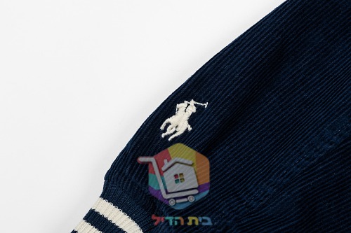 ז'קט Polo Ralph Lauren Corduroy Letter Jacket, כחול כהה, תמונה 4