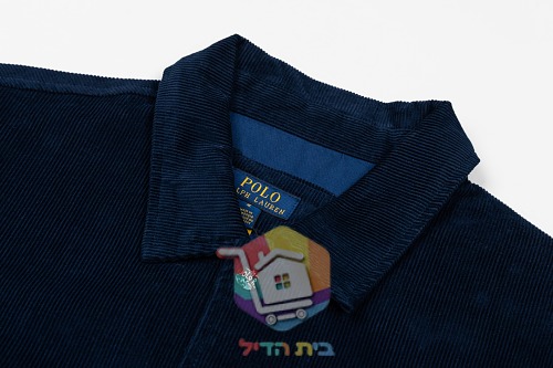 ז'קט Polo Ralph Lauren Corduroy Letter Jacket, כחול כהה, תמונה 8