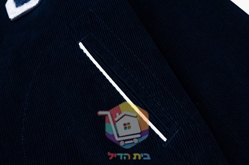 ז'קט Polo Ralph Lauren Corduroy Letter Jacket, כחול כהה, תמונה 12